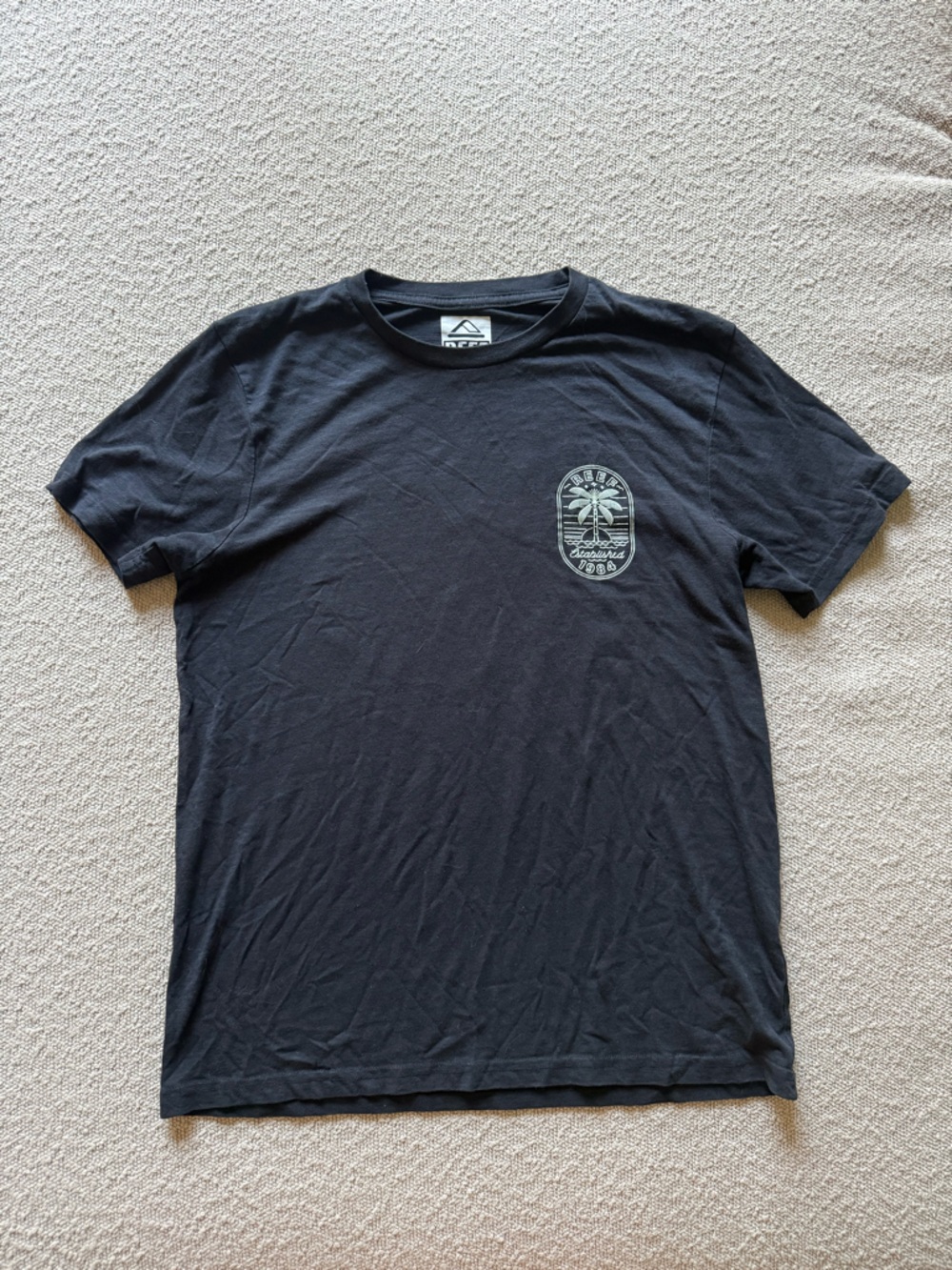 Reef Men's Black Short Sleeve Tee